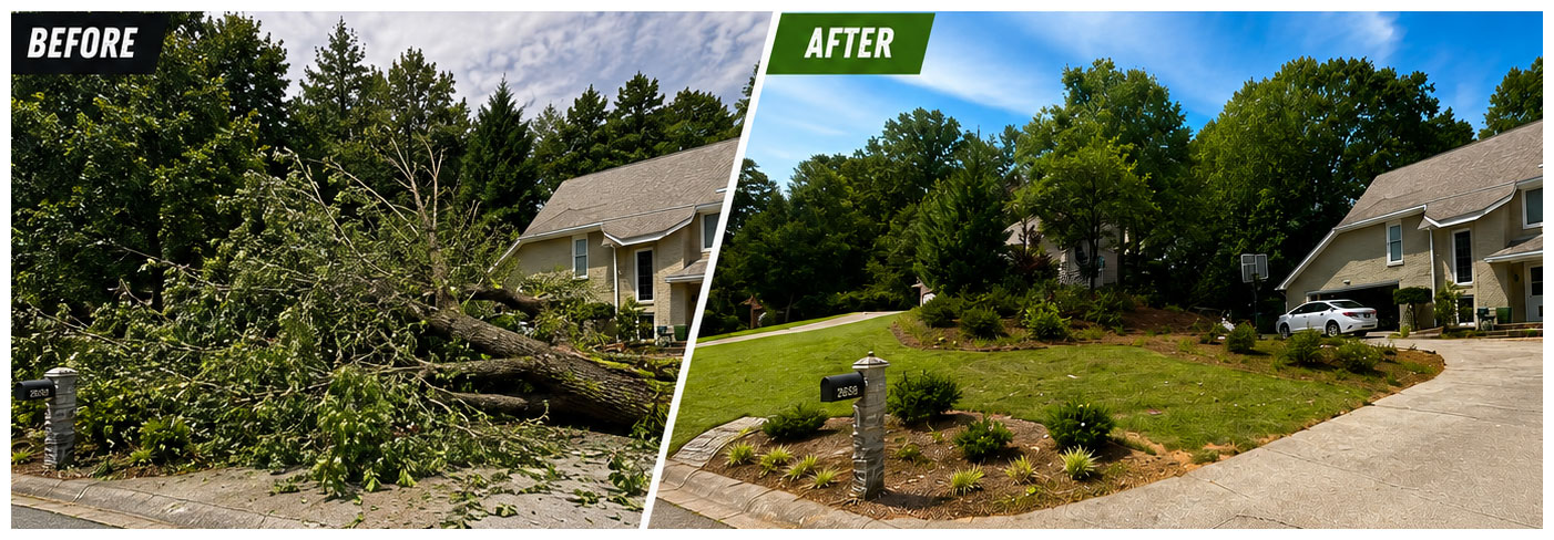 before and after emergency cleanup